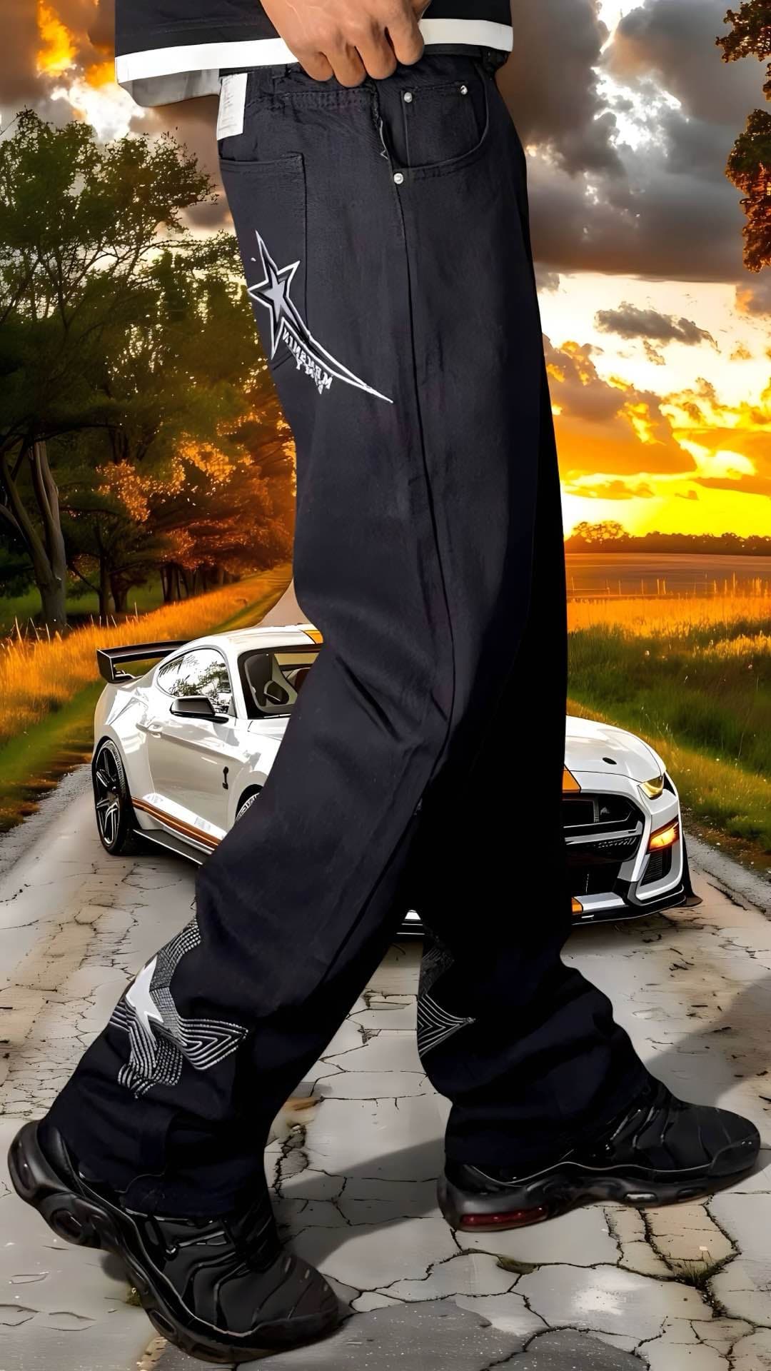 pantalon jean noir