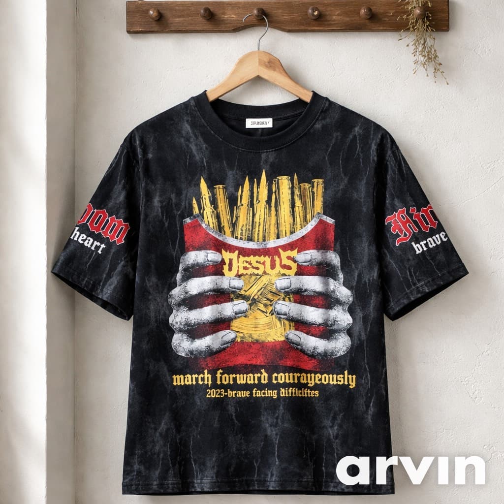 t-shirt streetwear noir