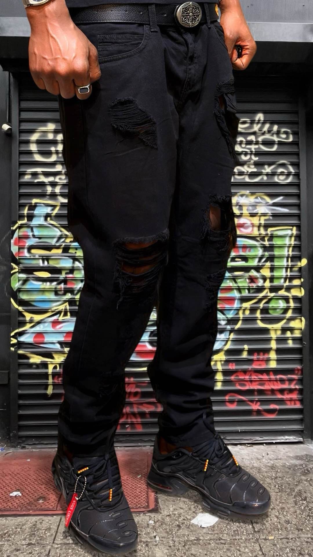 pantalon jean noir