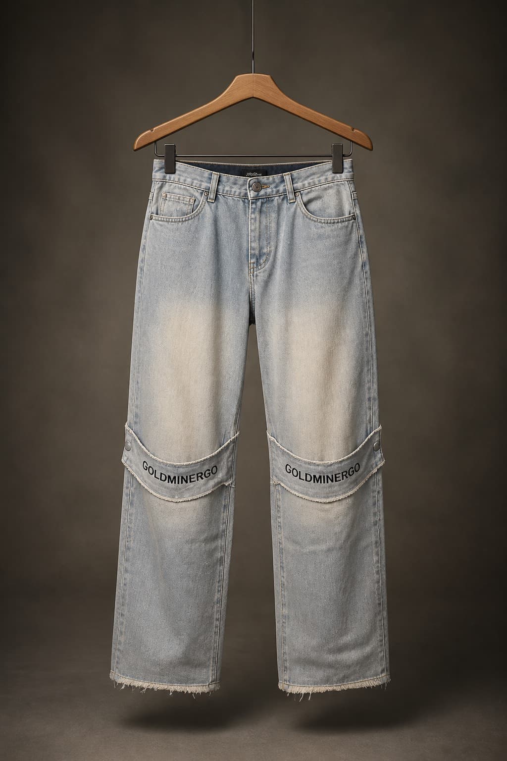 pantalon jean cargo bleu