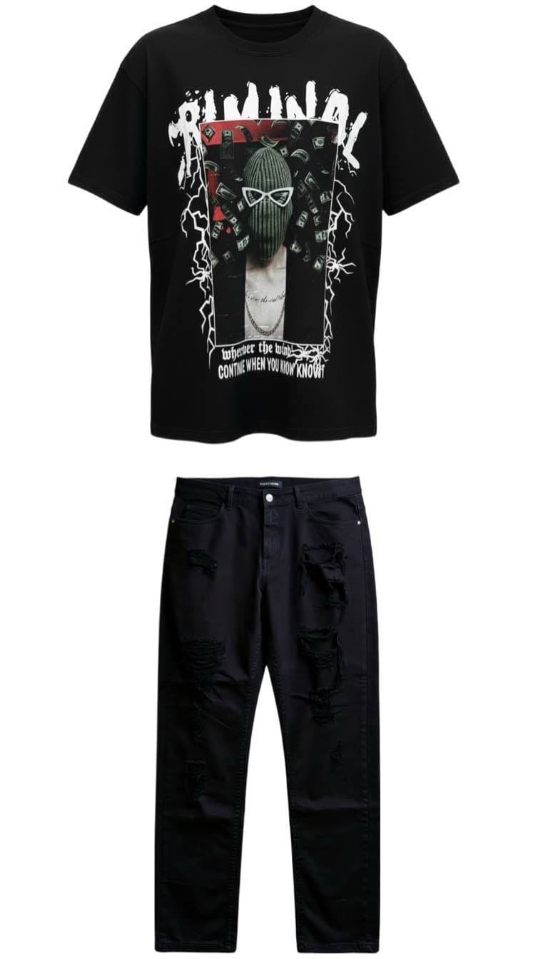 ensemble noir stylé
