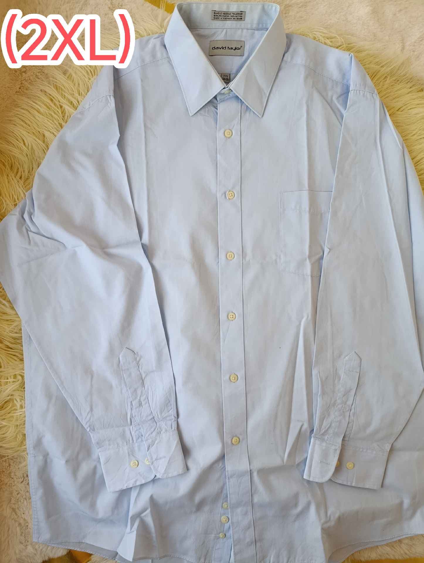 chemise bleue claire , taille 2XL