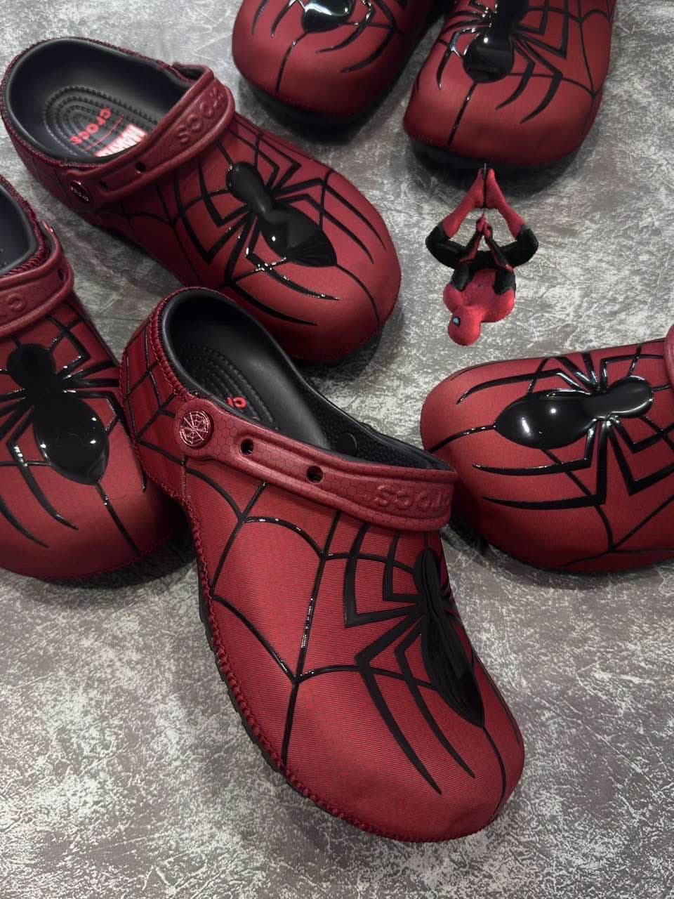 crocs spider man