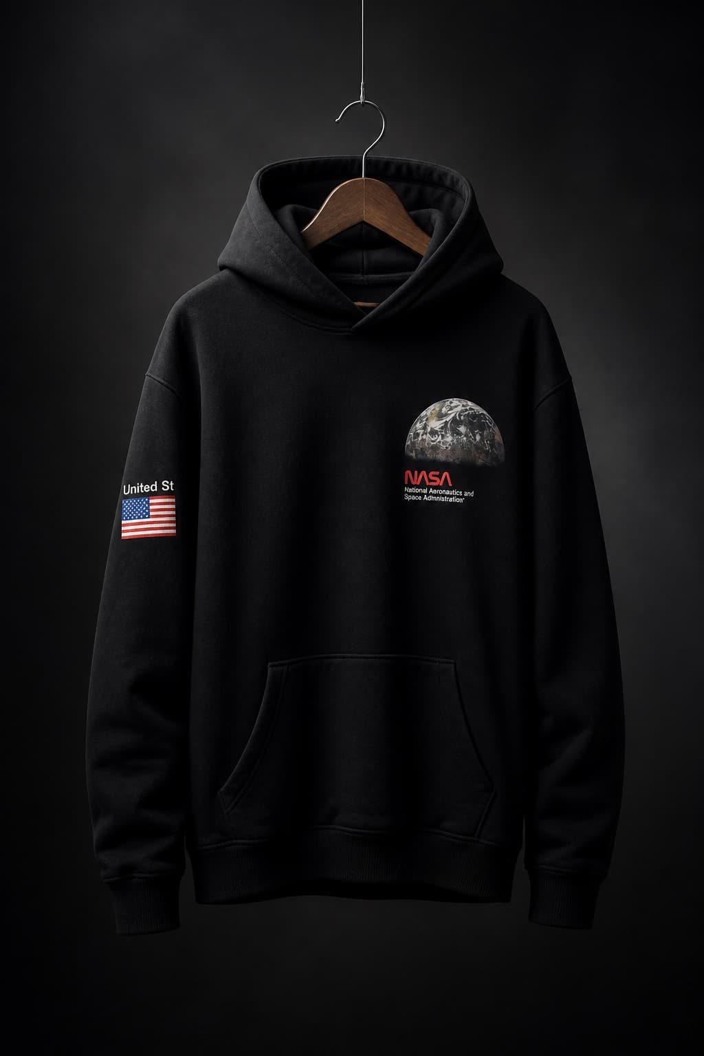 pull-over noir streetwear Naza