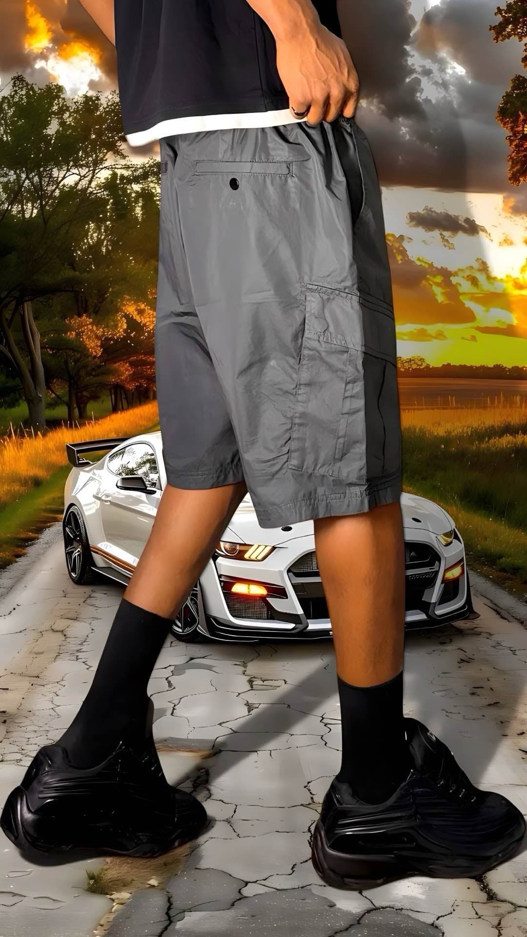 short  cargo gris