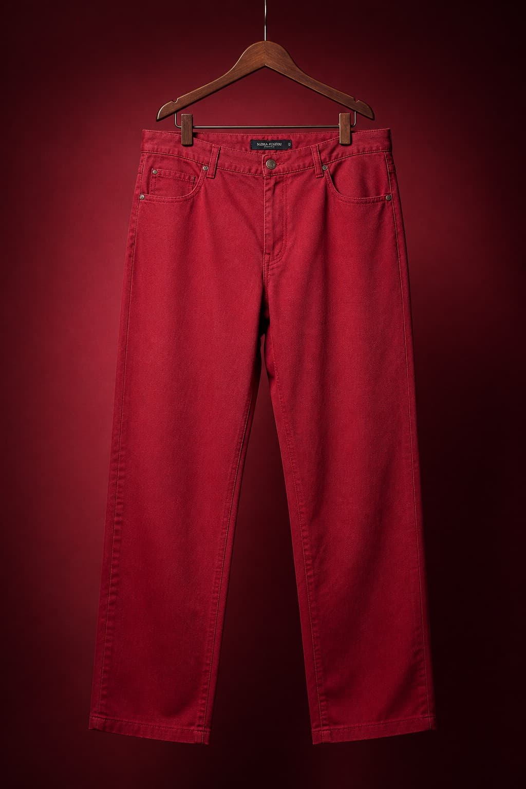 pantalon cargo rouge