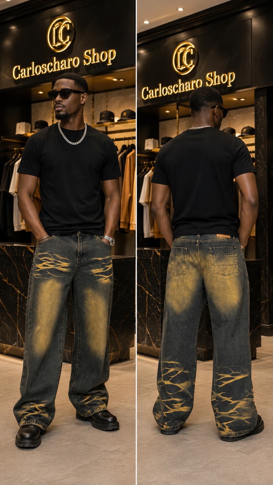 pantalon jean baggy robuste