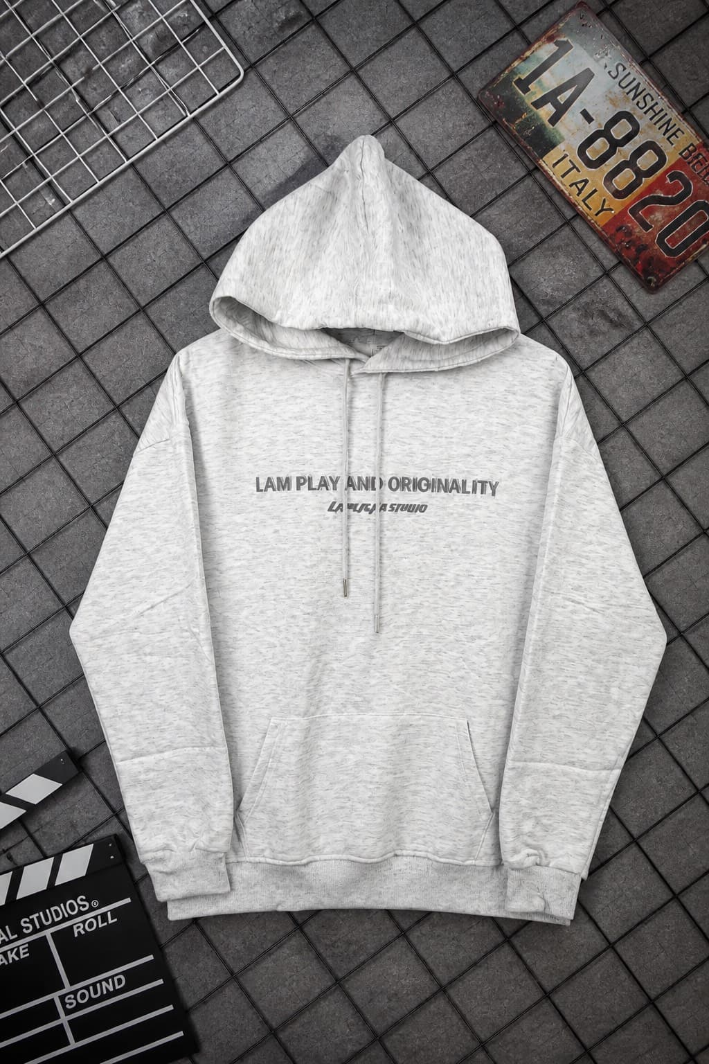 pull-over gris streetwear