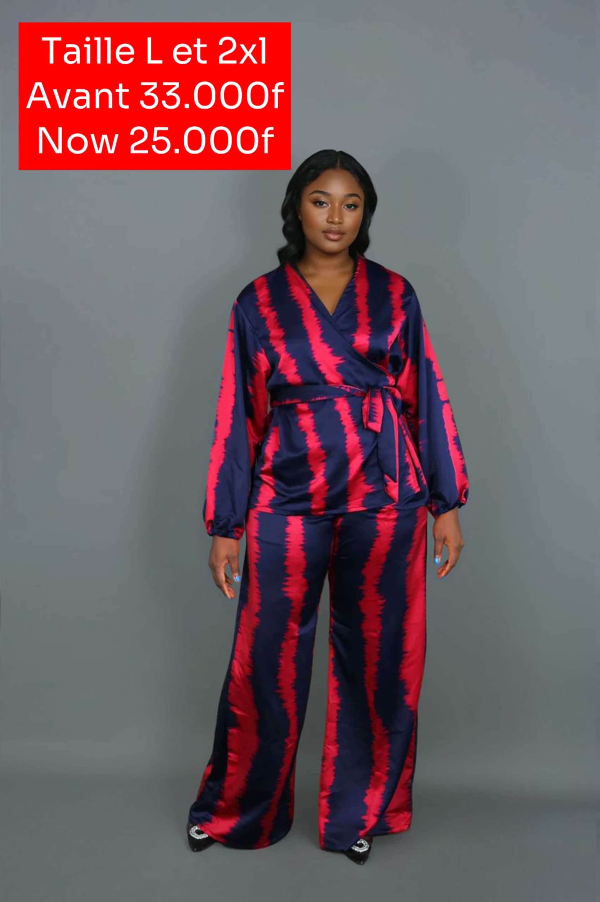 ensemble bleu nuit rouge