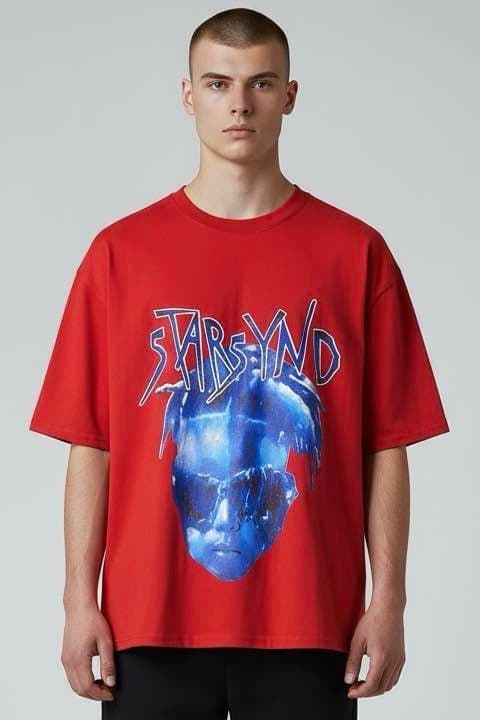 t-shirt rouge unisexe