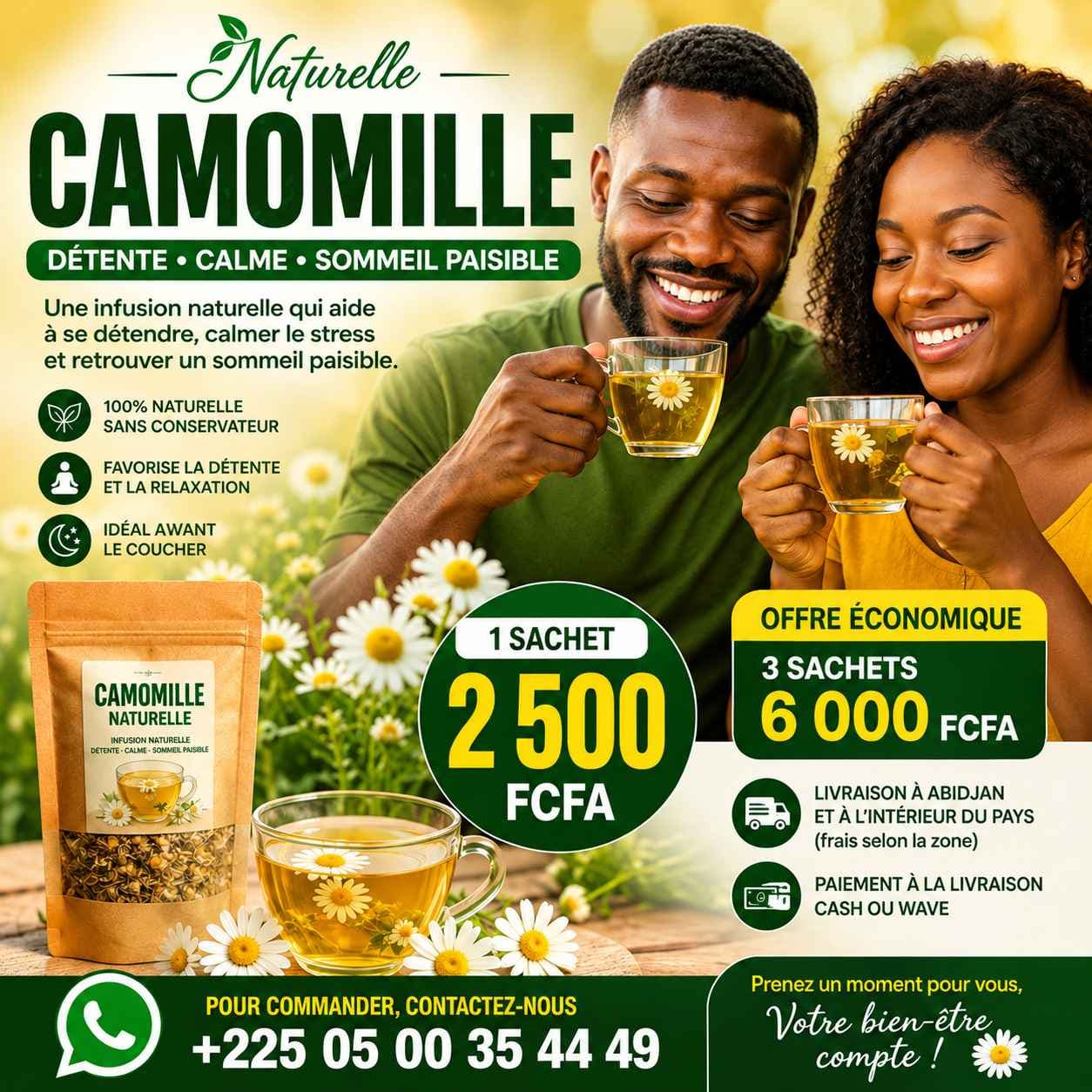 CAMOMILLE NATURELLE – Offrez-vous un moment de détente !