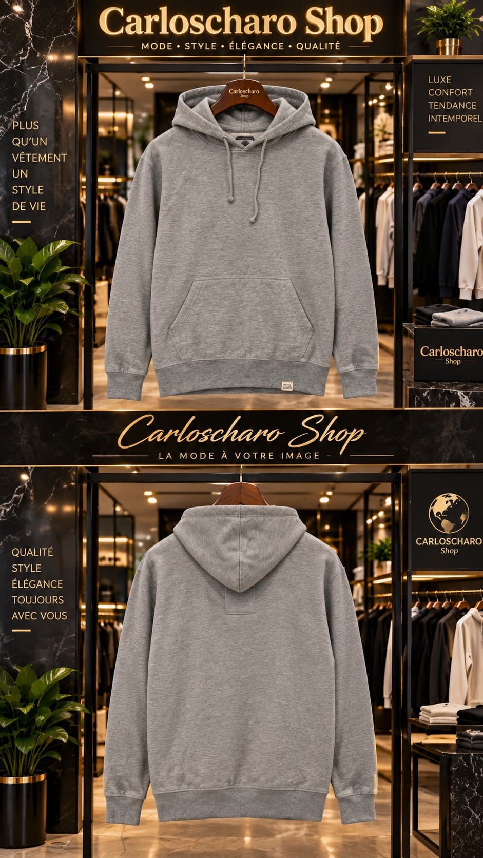 pull-over gris