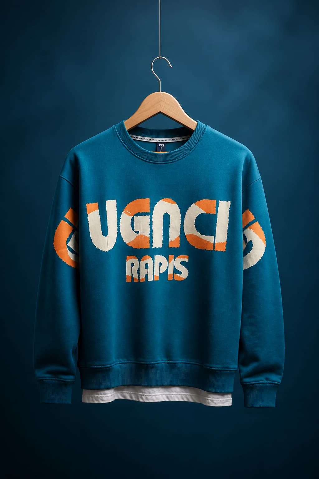pull-over bleu