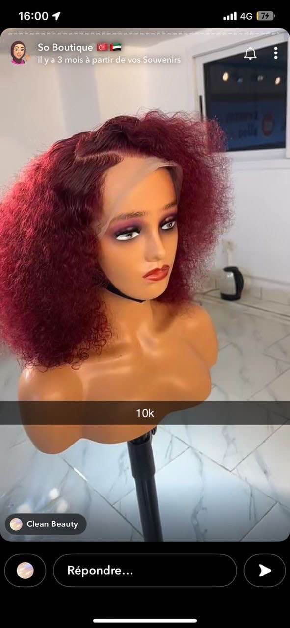 mèche rouge