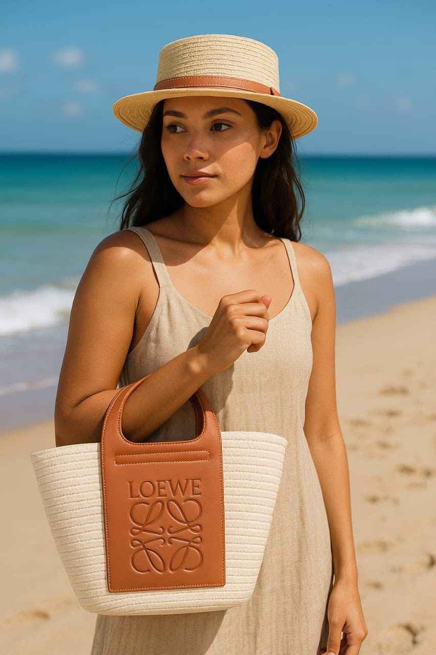 Ensemble sac en paille