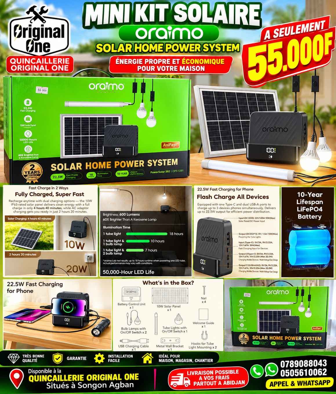 mini kit solaire oraimo