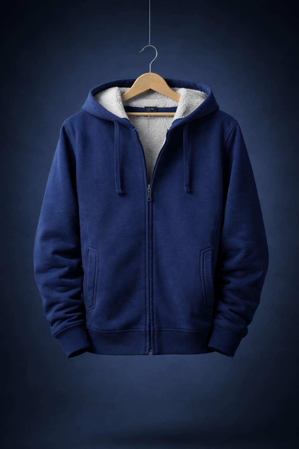 pull-over bleu robuste
