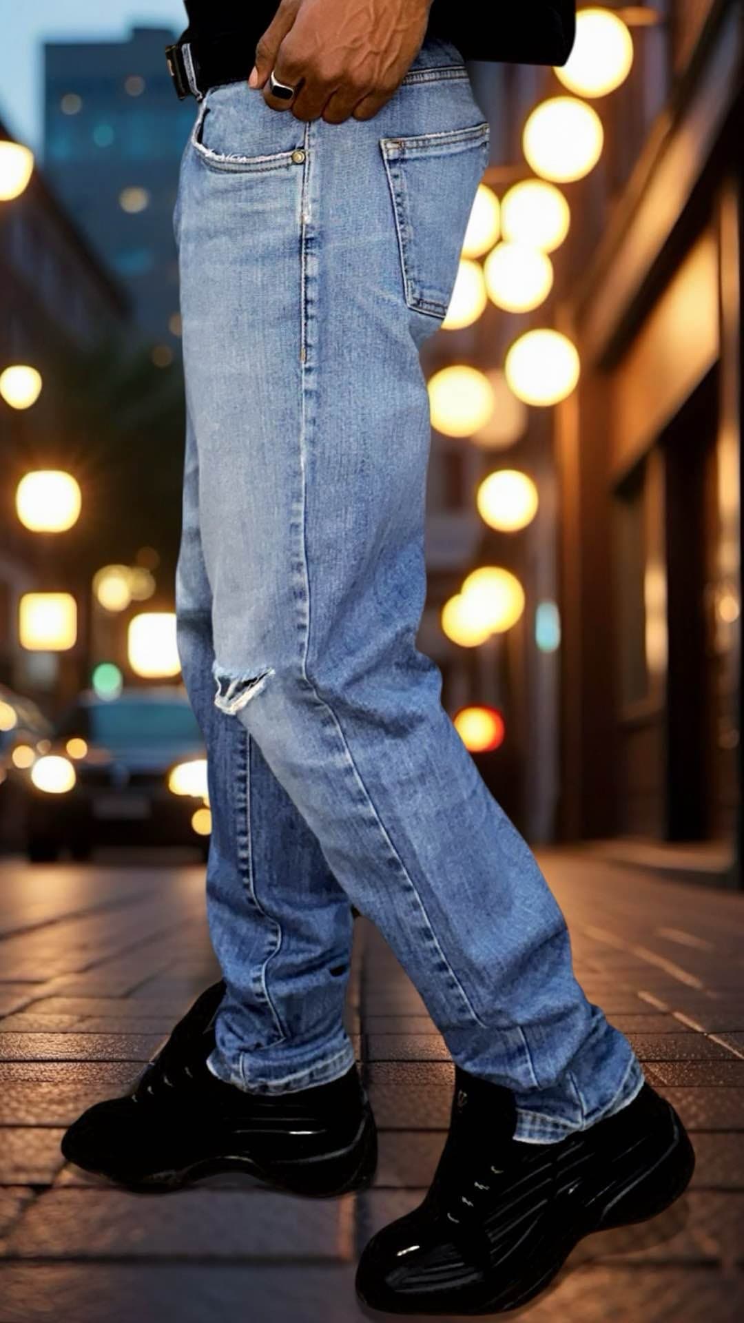 pantalon jean décontracté