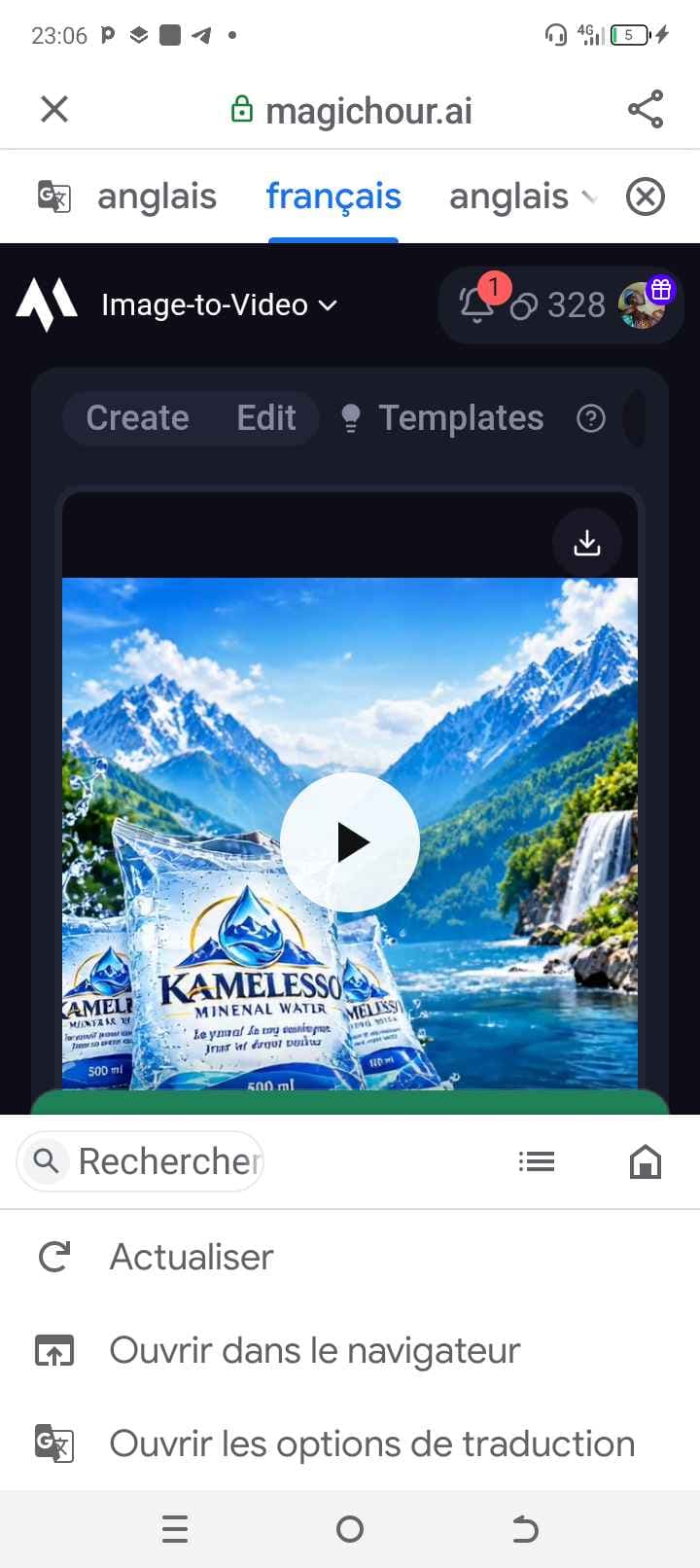 KAMELESSO MINÉRAL WATER