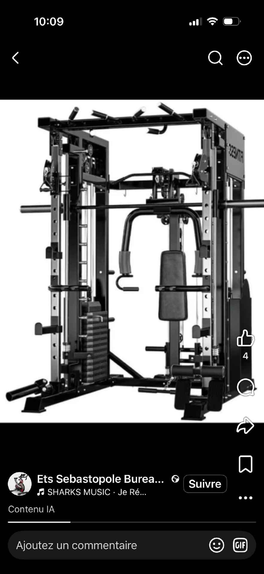 machine de musculation multifonction 01