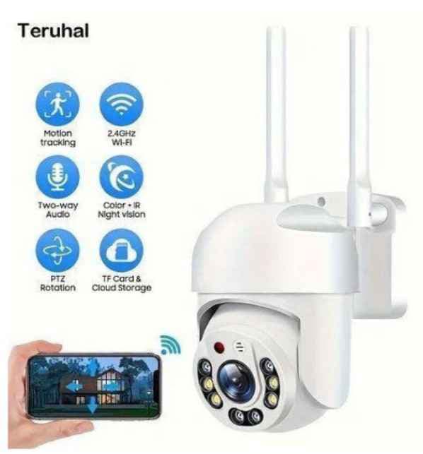 Camera Extérieur WiFi 360° Teruhal - Vision Nocturne Couleur