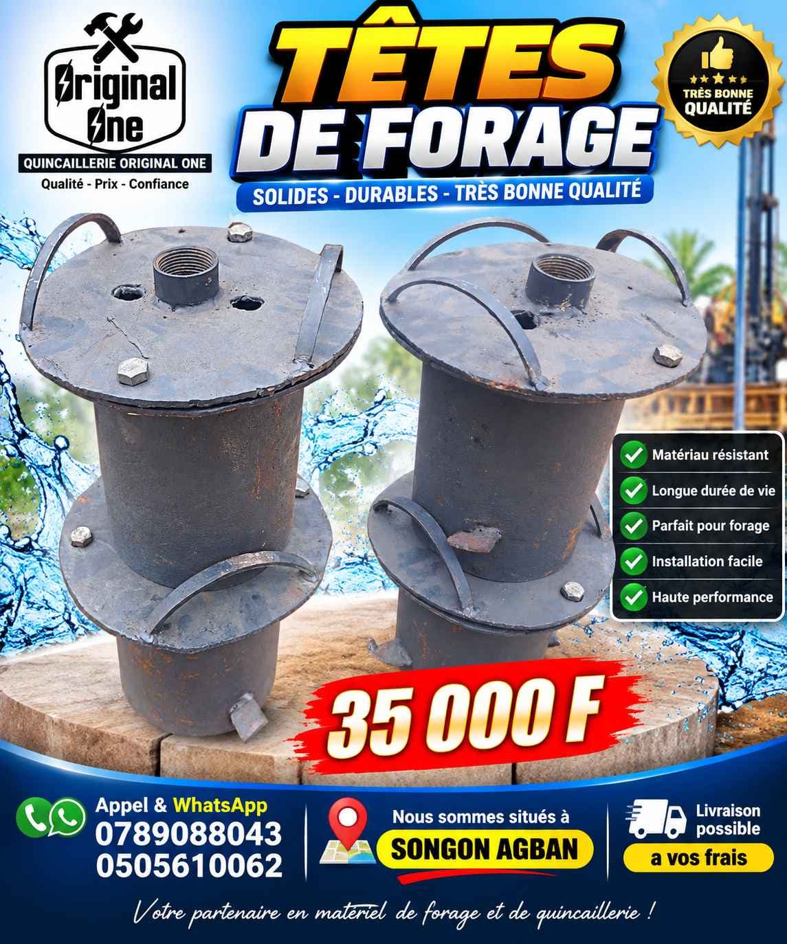 tête de forage