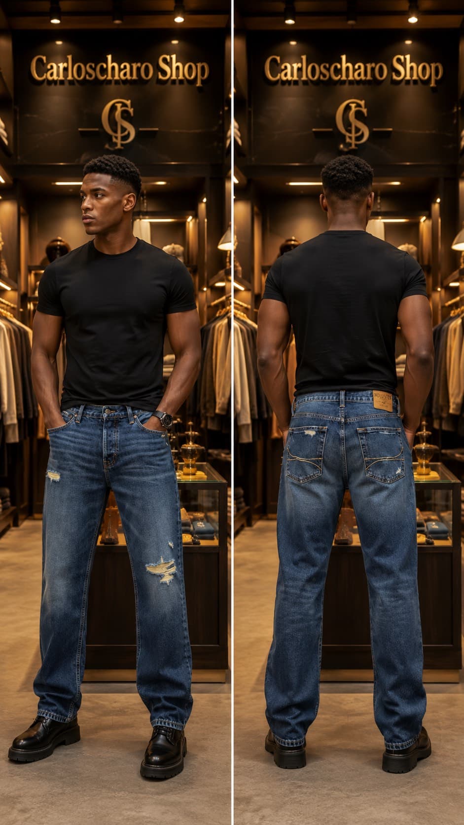 pantalon jean décontracté
