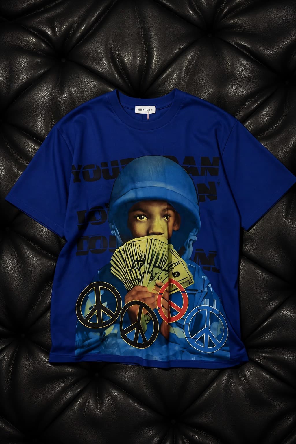 t-shirt bleu streetwear