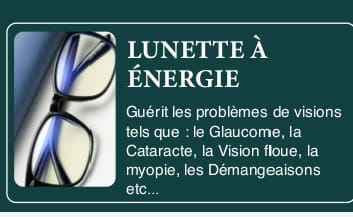 LUNETTE A ÉNERGIE QUANTIQUE