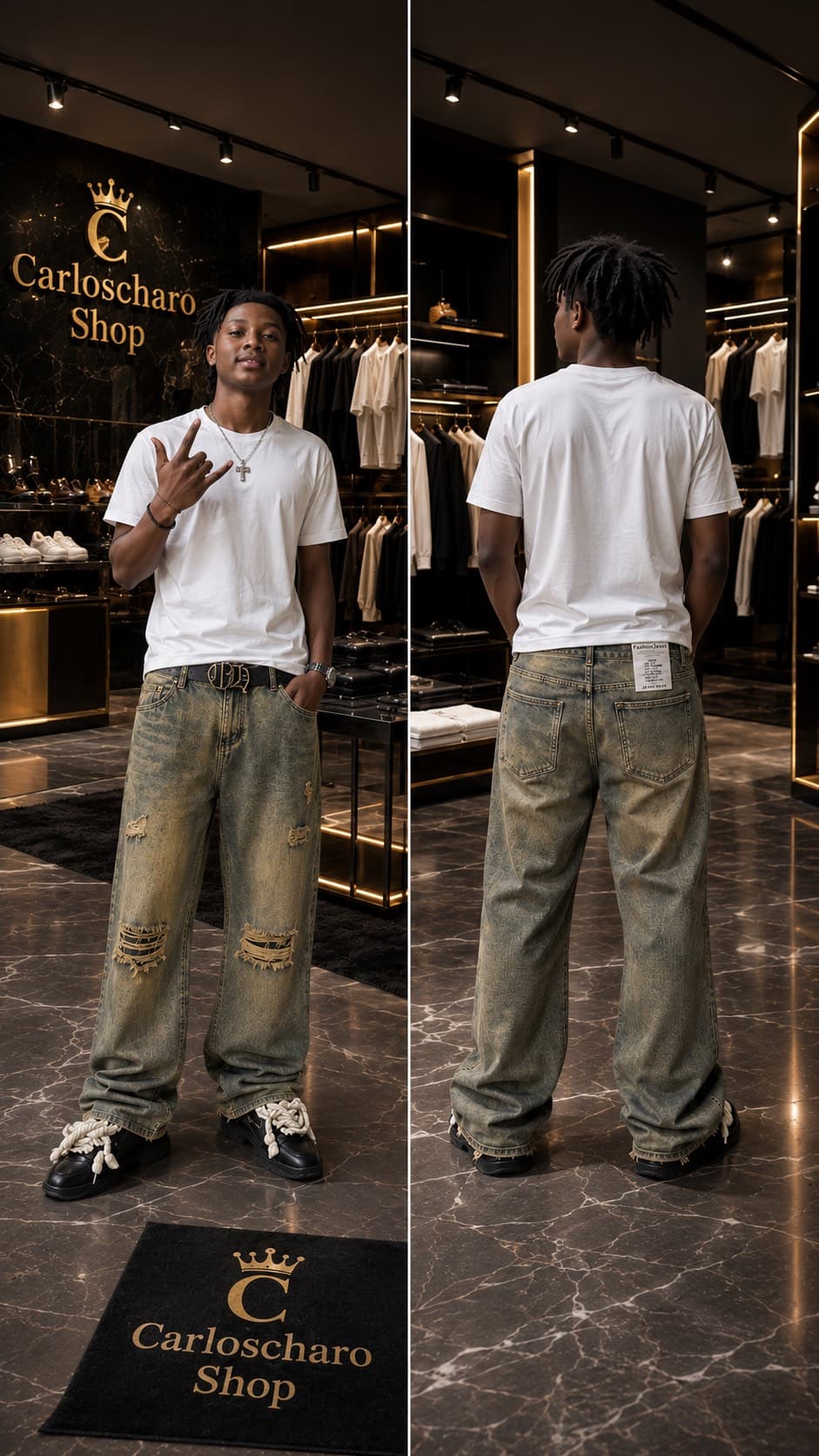 pantalon jean baggy
