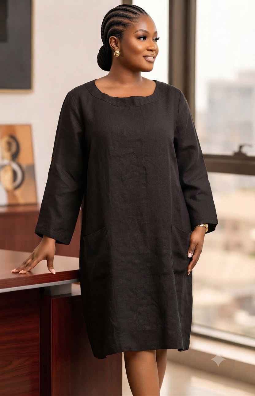 robe en lin cassé