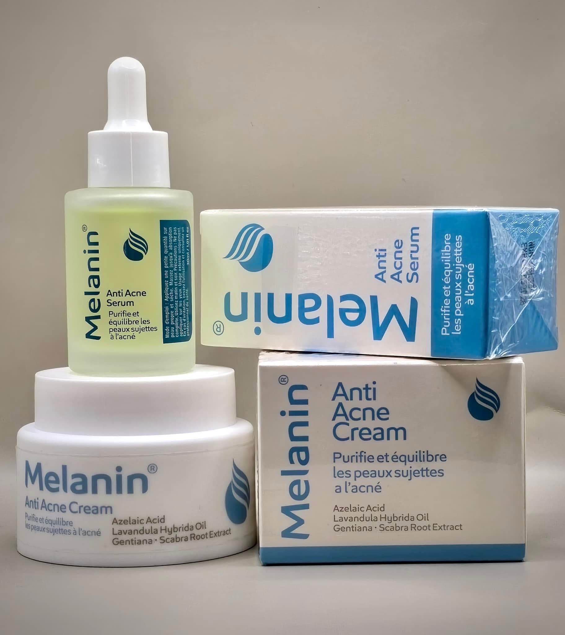 crème anti acné Melanin