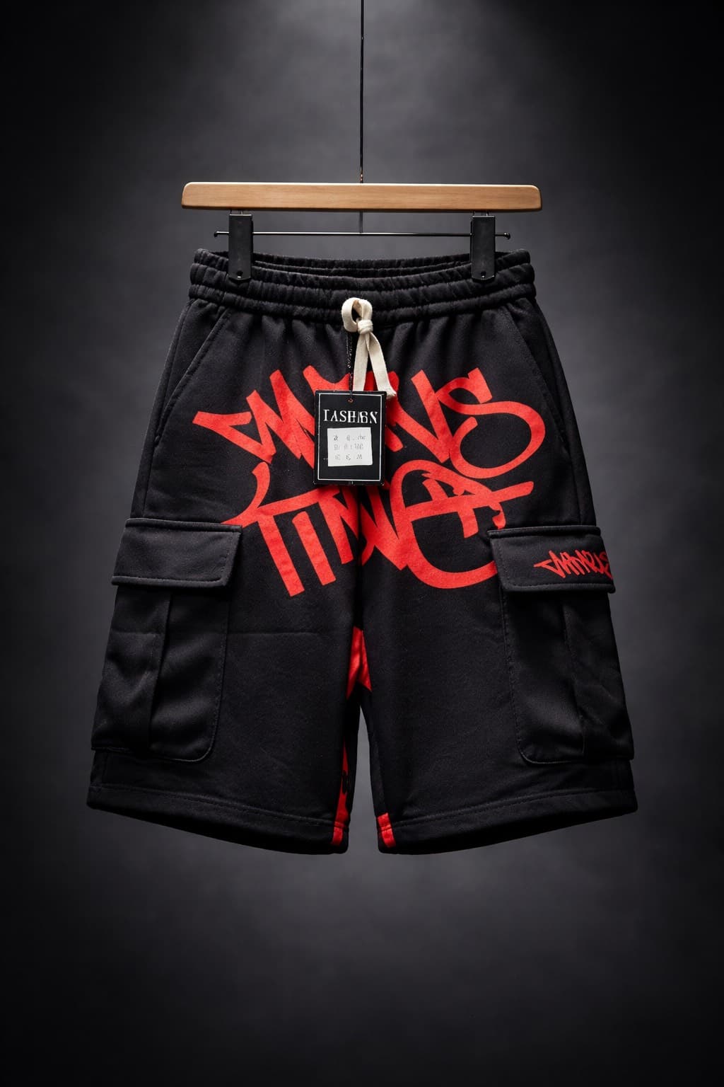 short noir rouge