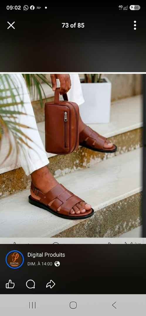 sandale en cuir +sac