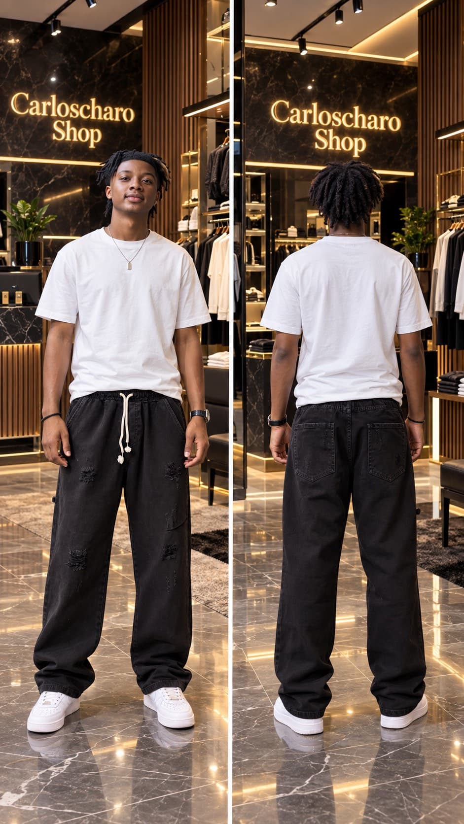 pantalon cargo jean