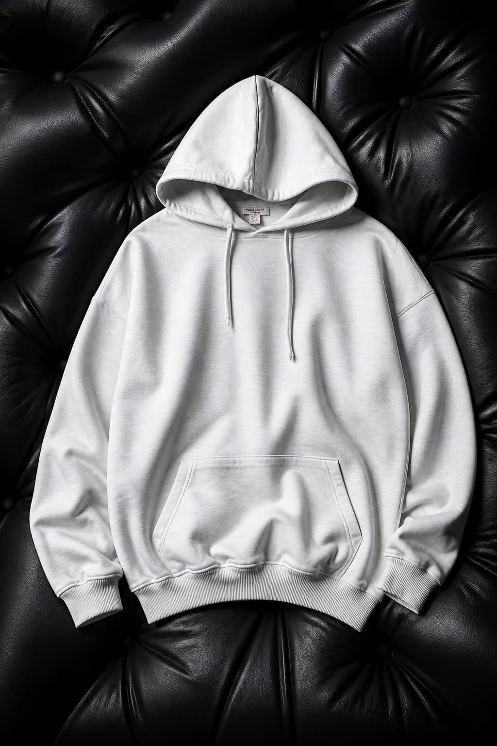 pull-oversize capuche gris claire