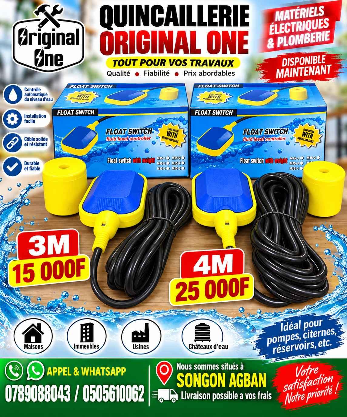 flotteur électrique 3m et 5 m