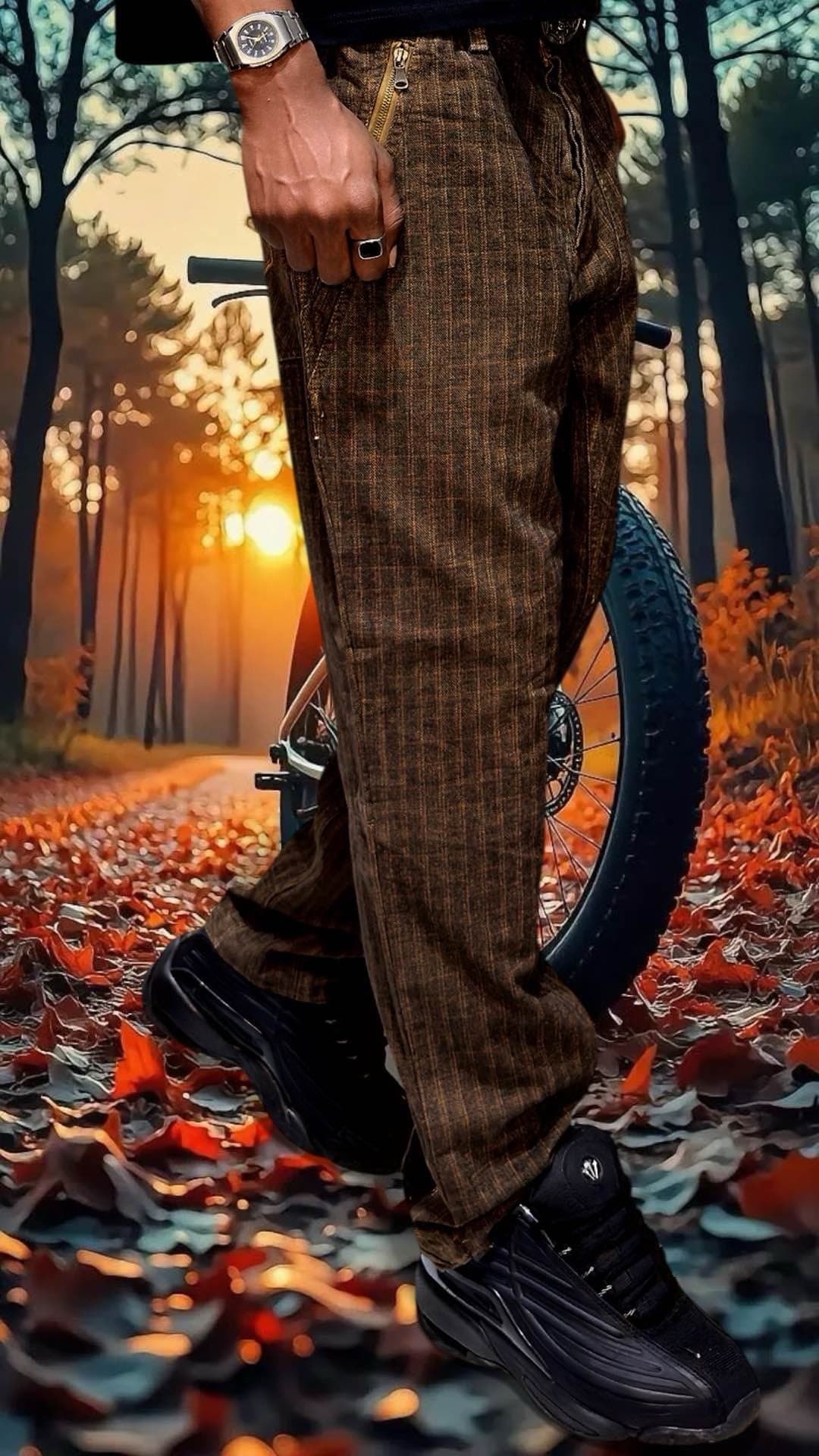 pantalon cargo marron