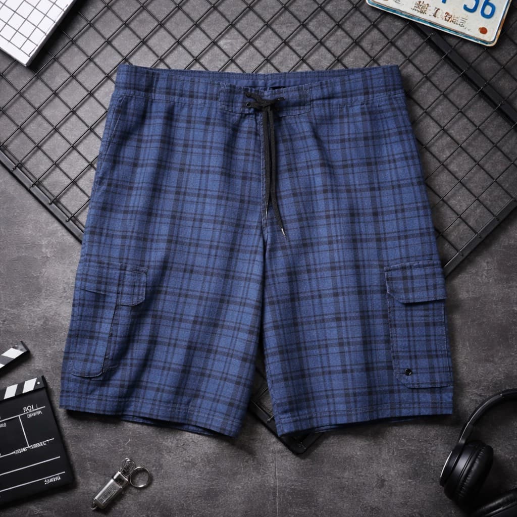 short cargo  bleu