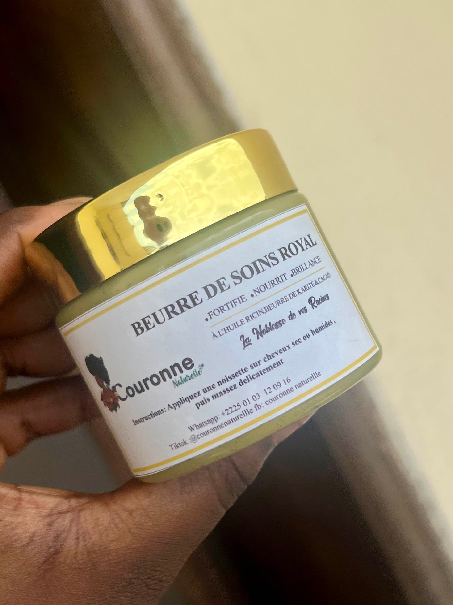 🪔 Couronne Naturelle – Beurre Capillaire Nourrissant