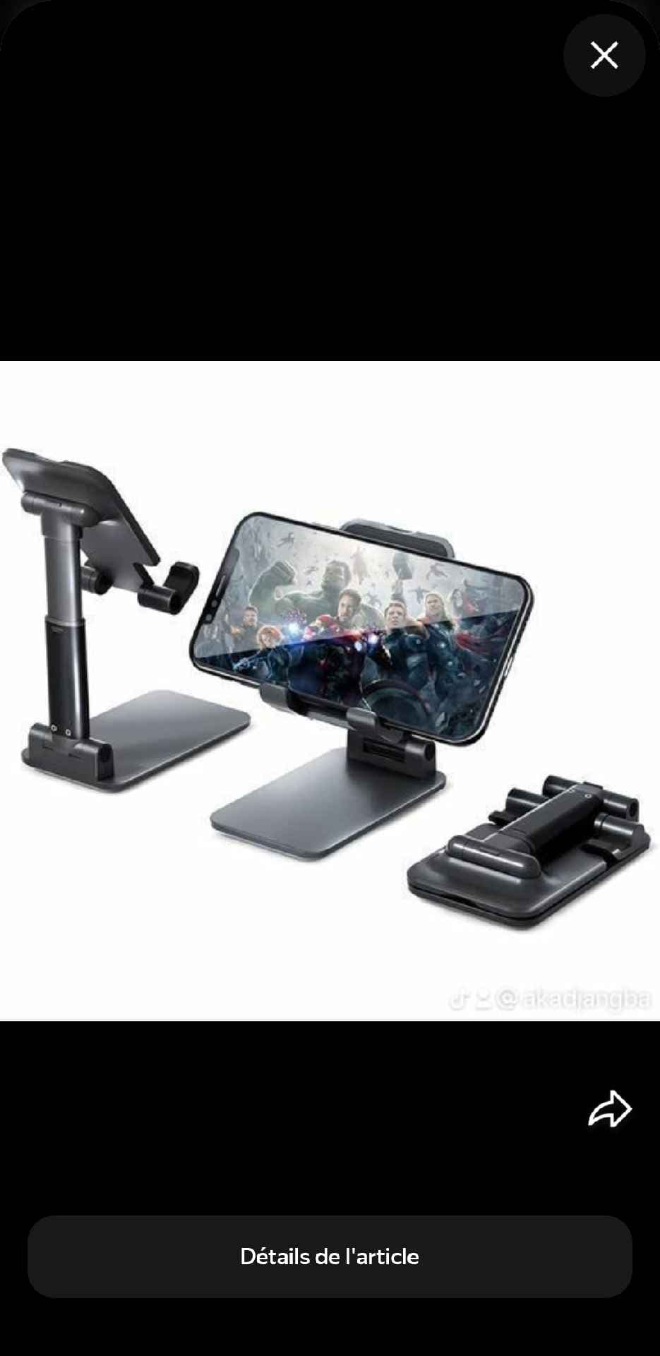 Support de téléphone portable et de tablette