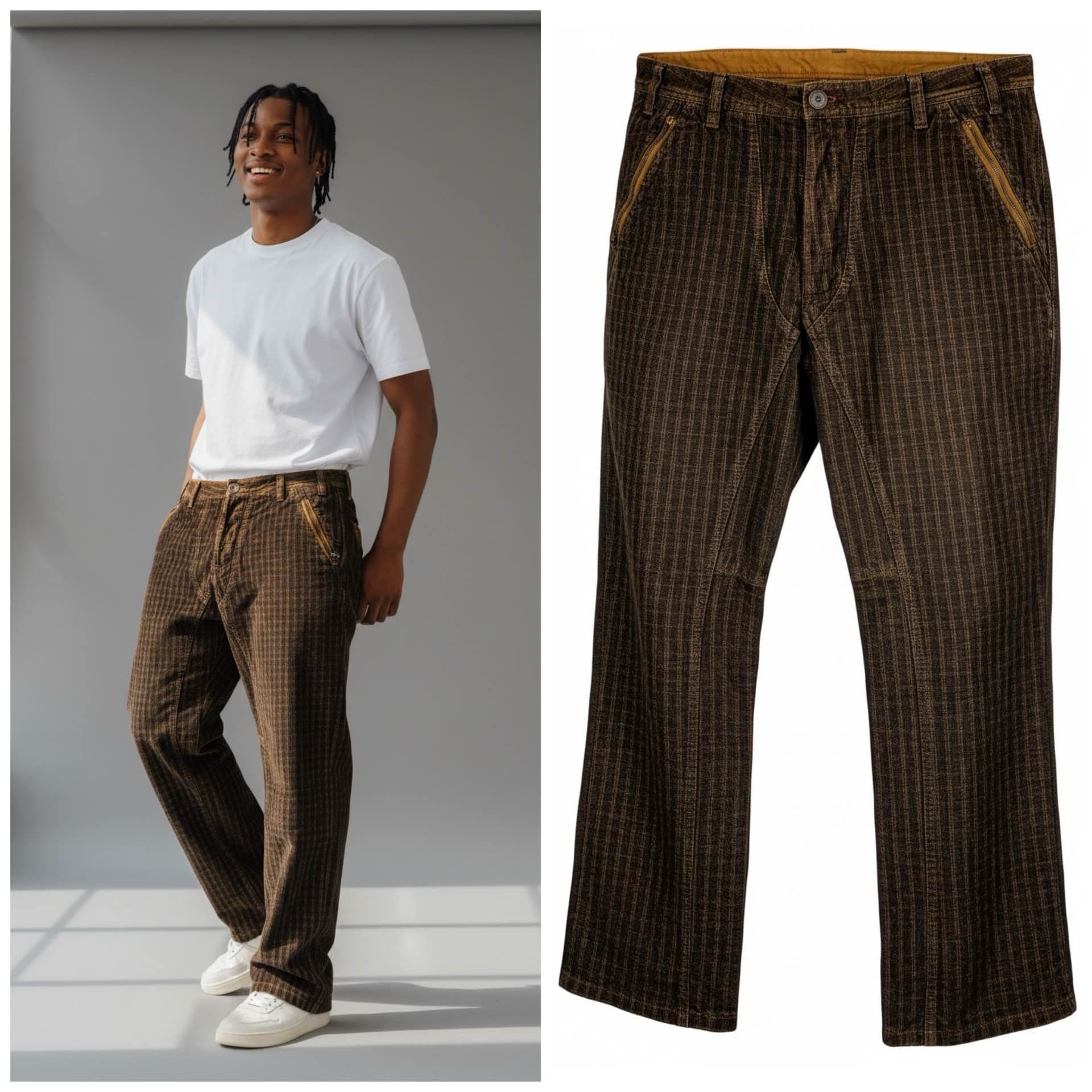 pantalon cargo marron
