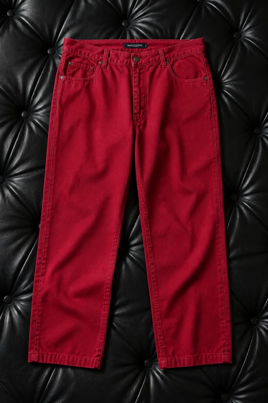 pantalon cargo rouge