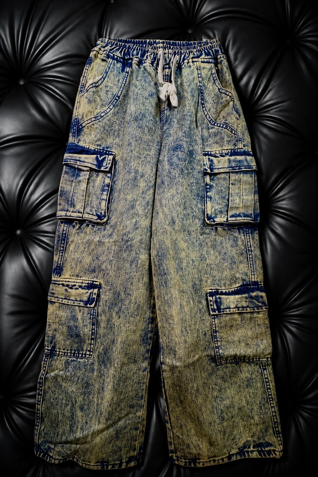 pantalon jean cargo streetwear