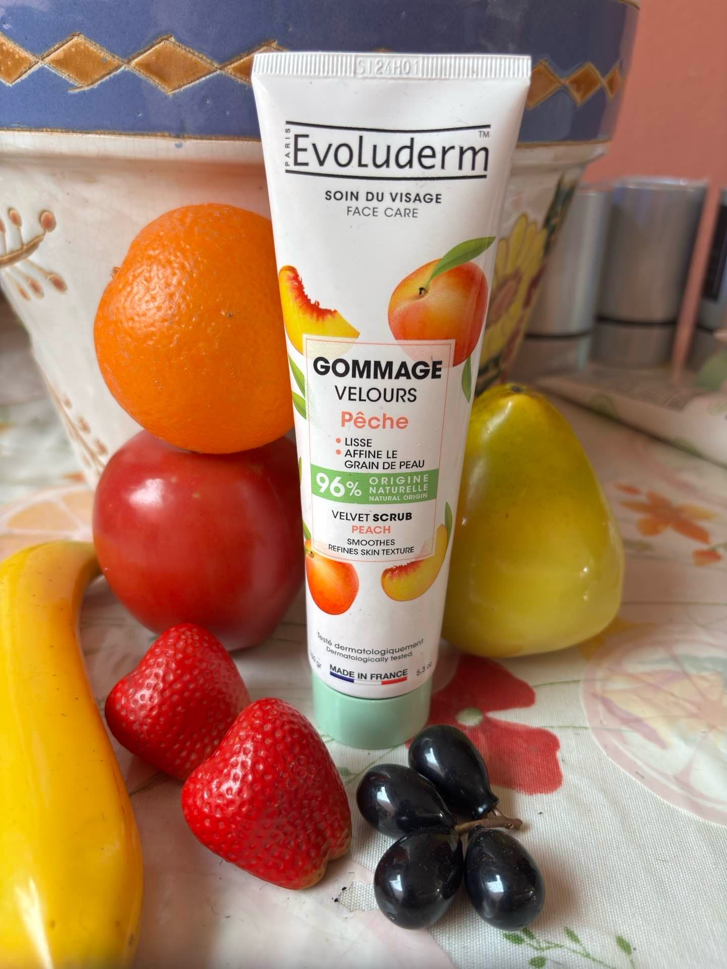 EVOLUDERM gommage pêche 🍑