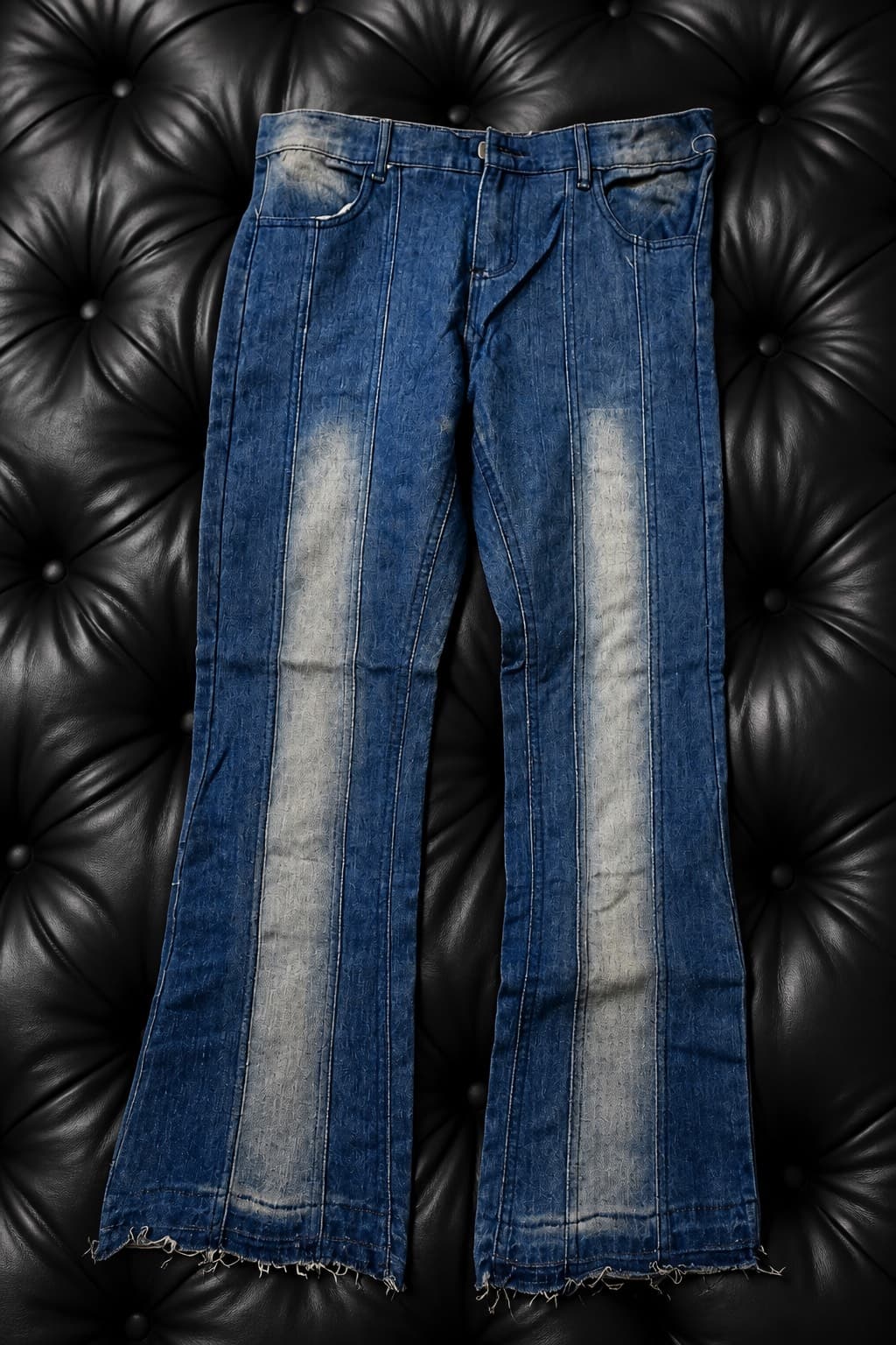 pantalon jean cargo bleu