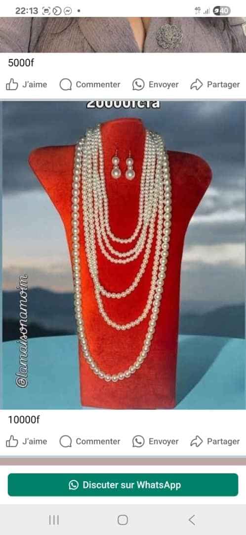 collier en perles