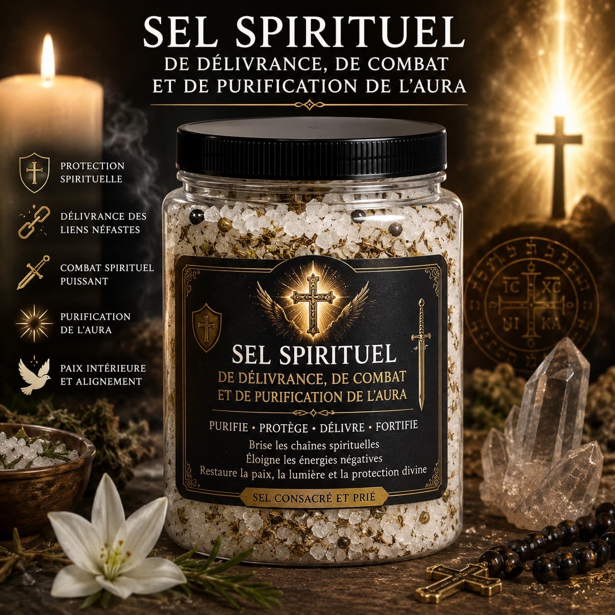 Sel de purification et de combat