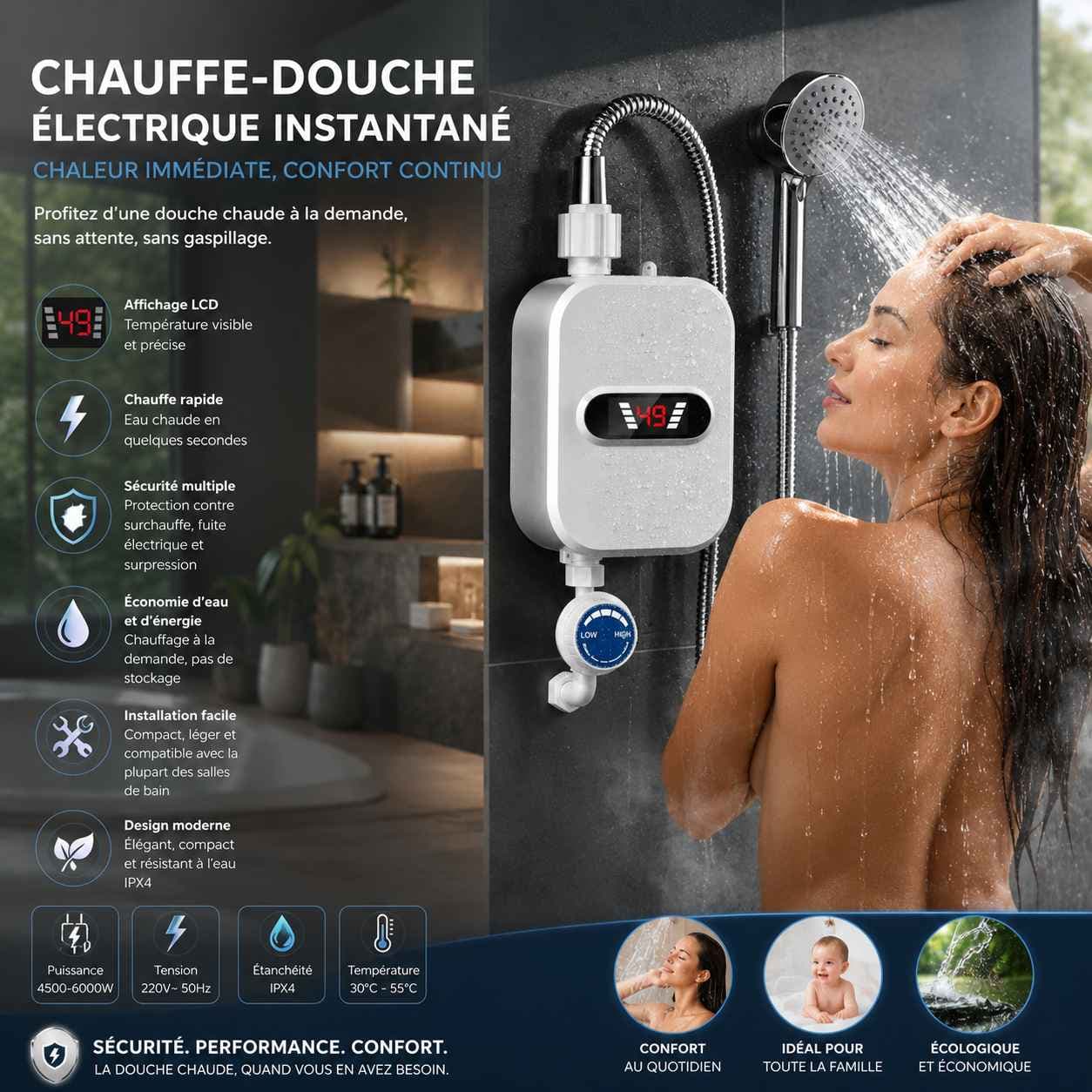 Chauffe Eau Électrique Douche