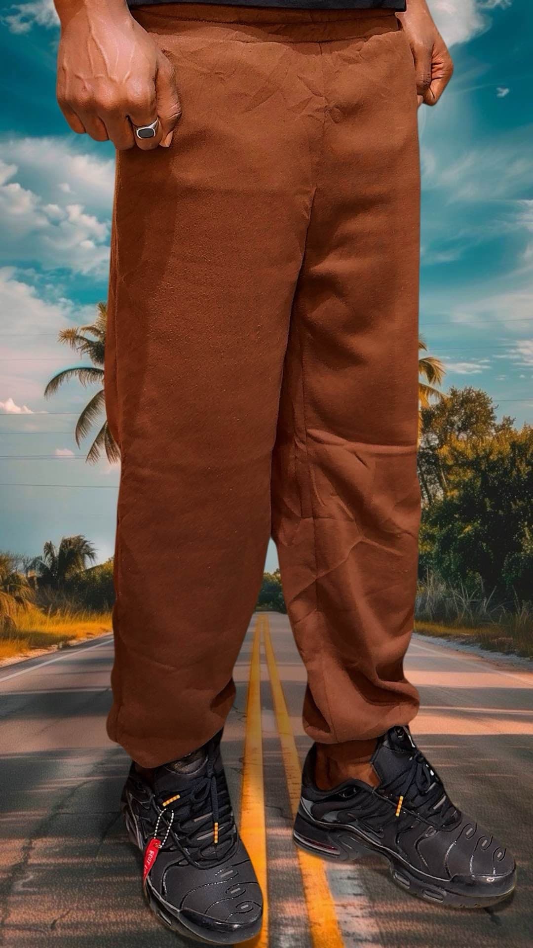 pantalon jogging gris